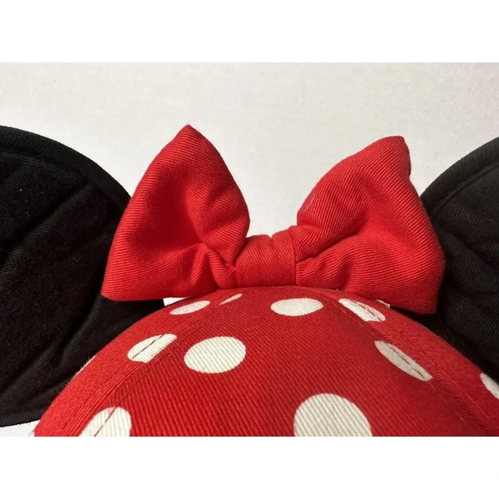 Youth Minnie Mouse Polka Dot Ears Snapback Hat Cap UNIQUE Hong Kong Disneyland